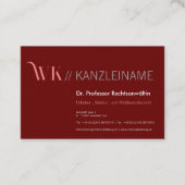 Crimson Pink and Cool 名刺 (正面)