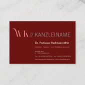 Crimson Pink and Cool 名刺 (正面)