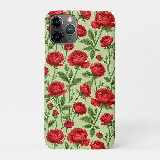 Crimson Ranunculus Bloom ✨ Vibrant Floral Elegance Case-Mate iPhoneケース (裏)