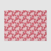 Crimson Red and Blush Pink Hearts and Roses  薄葉紙 (正面)