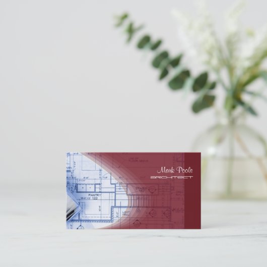 Crimson Red Architect名刺 名刺 (スタンド正面)