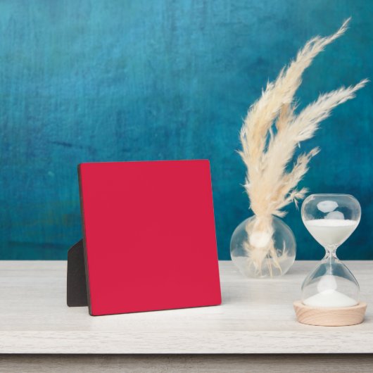 Crimson Red Tabletop Plaque – Customizable フォトプラーク (インサイチュ)