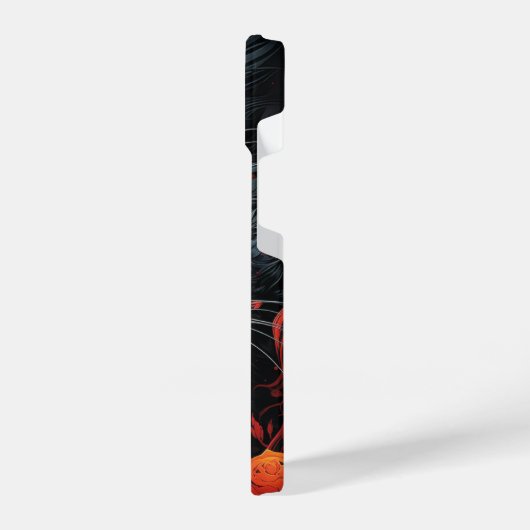 Crimson Rose Feline Fantasy iPhoneケース (左側面)