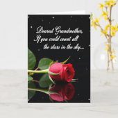 Crimson Rose Grandmothers Day Card カード (黄色い花)