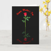 Crimson Rose Mothers Day Art Card カード (黄色い花)