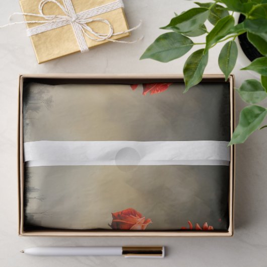 Crimson Roses Rising Decoupage 薄葉紙 (ギフト)