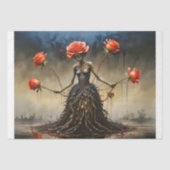 Crimson Roses Rising Decoupage 薄葉紙 (正面)