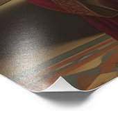 Crimson & Sapphire Whispers: Victorian Mother and  フォトプリント (角)