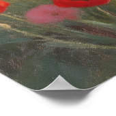 Crimson Shore - Pastel Painting Style Art ポスター (角)