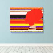 Crimson Spectrum Head Canvas キャンバスプリント (インサイチュ (ウッドフロア))