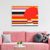 Crimson Spectrum Head Canvas キャンバスプリント (インサイチュ (リビング))
