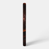 Crimson Starlight Orbits Abstract Cosmic Art Samsung Galaxyケース (左側面)