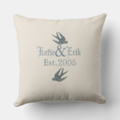 Crimson Submarine Silver Dolphin Throw Pillow クッション (裏面)