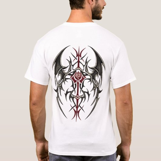 Crimson Tribal Blade Tシャツ (裏面)