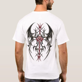 Crimson Tribal Blade Tシャツ