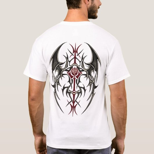 Crimson Tribal Blade Tシャツ (裏面)