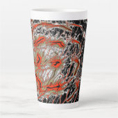 Crimson Veinflow Latte Mug カフェラテマグ (正面)