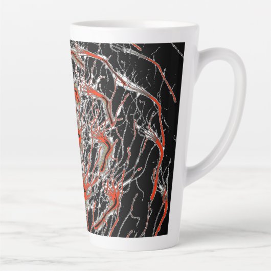 Crimson Veinflow Latte Mug カフェラテマグ (右)