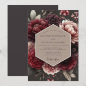 Crimson Velvet Wedding 招待状 (正面/裏面)