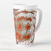 Crimson Vortex Latte Mug カフェラテマグ (右アングル)