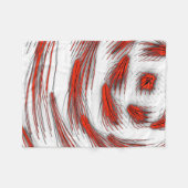 Crimson Wave Motion Fleece Blanket フリースブランケット (正面(横))
