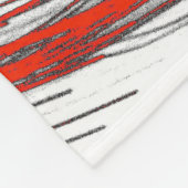 Crimson Wave Motion Fleece Blanket フリースブランケット (角)