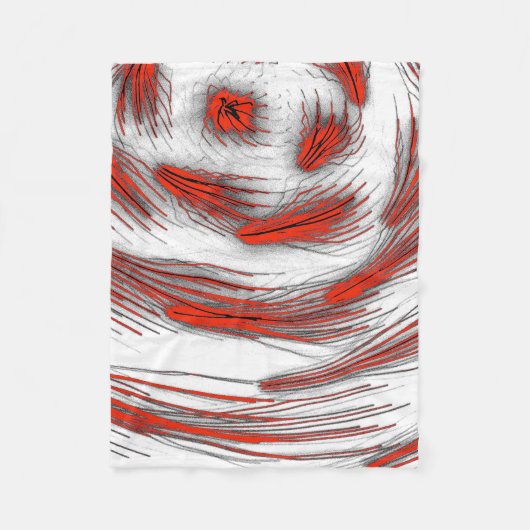 Crimson Wave Motion Fleece Blanket フリースブランケット (正面)
