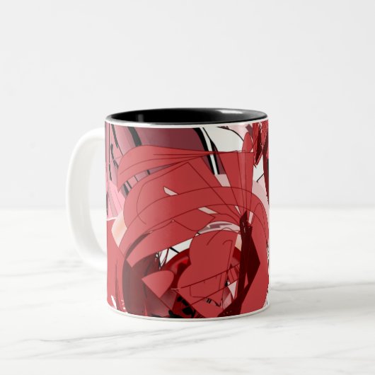 Crimson Whispers Coffee Mug ツートーンマグカップ (正面左)