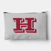 Crimson White School Varsity Letter Block Monogram アクセサリーポーチ (裏面)