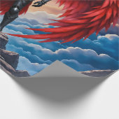 Crimson Wing – Fallen Angel Warrior.  ラッピングペーパー (角)