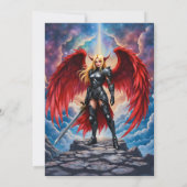 Crimson Wing – Fallen Angel Warrior. 招待状 (裏面)