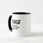 CRINGE – 存在しない挨拶に返事をしてしまった マグカップ (正面左)