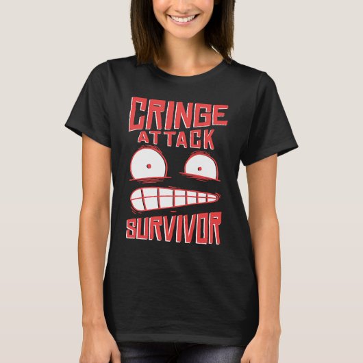 Cringe  phrase Gen Z  meme phrases Cringe Tシャツ (正面)