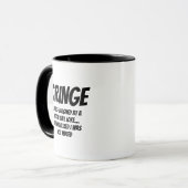  CRINGE – Zoomのジョークでウケたフリ…  マグカップ (正面左)