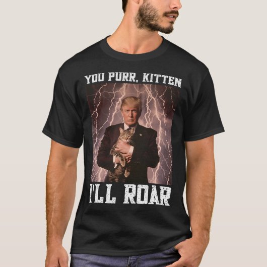 Cringy Alpha Trump Kitten Meme Cat Protector Cring Tシャツ (正面)