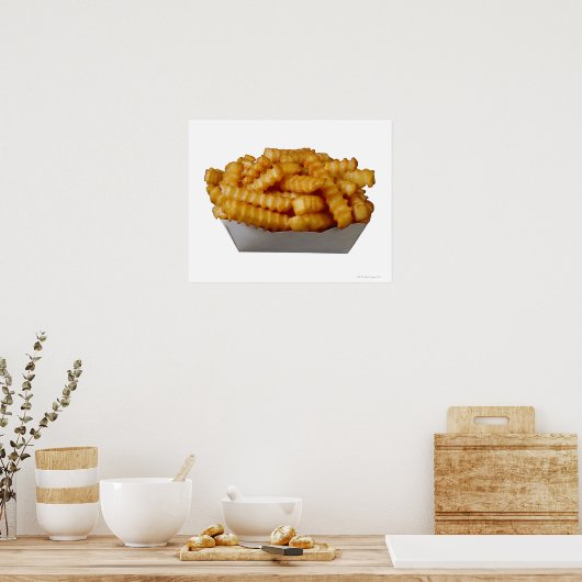 Crinkle-cut french fries ポスター (キッチン)