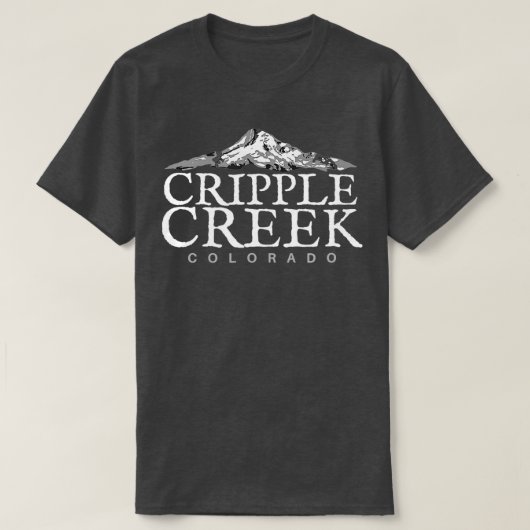 Cripple Creek CO  Colorado Mountain  Tシャツ (デザイン正面)