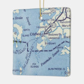 Crisfield MDヴィンテージマップ セラミックオーナメント (左)