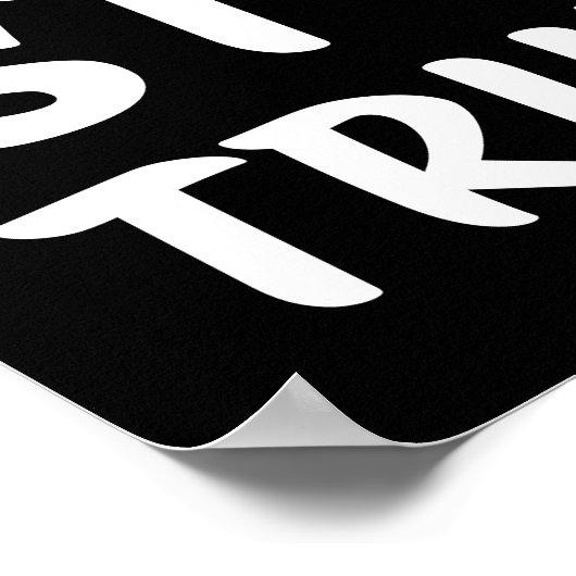 CRISIS Anti-Trump | Blk | Protest ポスター (角)