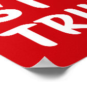 CRISIS Anti-Trump | Red | Protest ポスター (角)