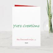 「Crismas Angel I」カードをカスタマイズ可能 シーズンカード (裏面)