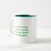 Crismonは助けられた生きているコーヒー・マグを最高にします ツートーンマグカップ (正面左)