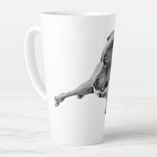 Crisp Air, Steady Gaze カフェラテマグ (左アングル)