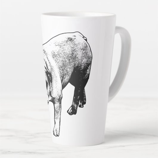 Crisp Noel Bulldog カフェラテマグ (右アングル)