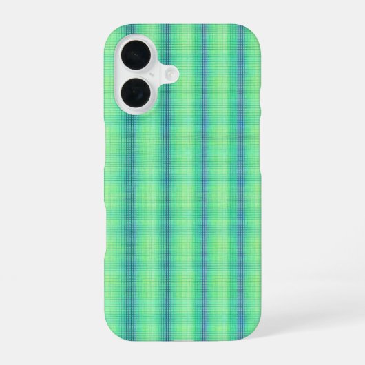 Crisp Tartan Design Phone Case iPhone 16ケース (裏面)