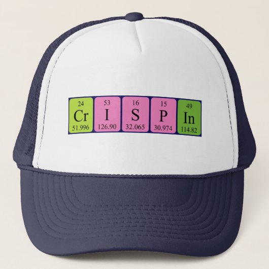 Crispin周期表名hat キャップ (正面)