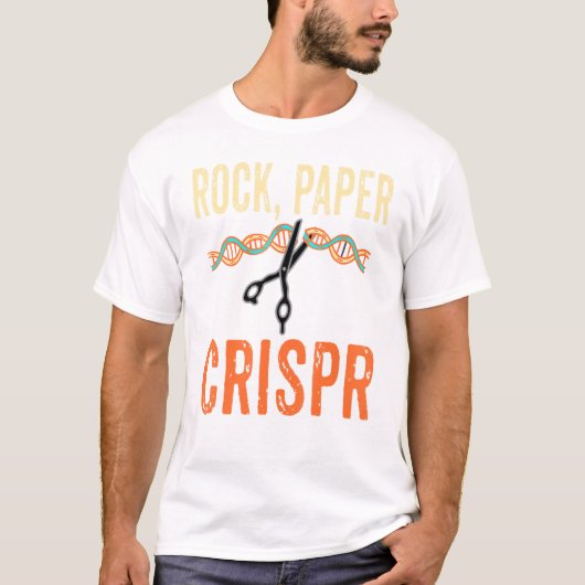 Crisprはさみ科学者Creispr遺伝生物学者 Tシャツ (正面)