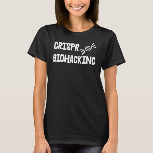 Crisprバイオハッキング Tシャツ (正面)