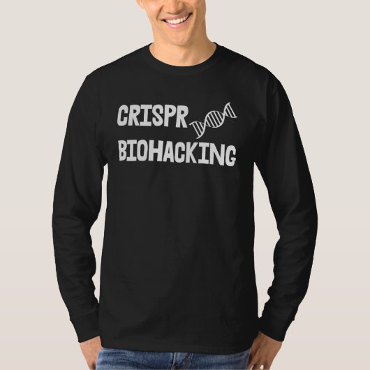 Crisprバイオハッキング Tシャツ (正面)