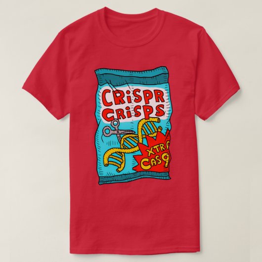 crispr cas9サクサク tシャツ (デザイン正面)